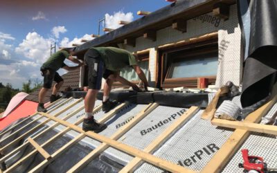 Aktuelle Baustelle: Energetische Dachsanierung