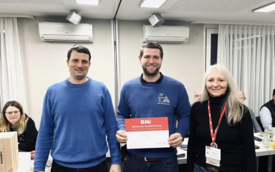 Auszeichnung im BNI Netzwerk – Engagement, das sich auszahlt
