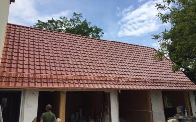 Garage mit 150 m² neu eingedeckt